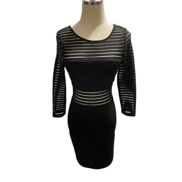 Lulus Perfert Mesh Sheer Striped Black Bodycon Dress
Size XS - Picture 7 of 13